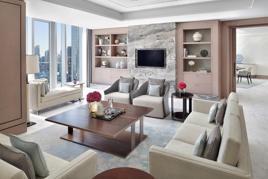 Address Sky View, Downtown Dubai Hotel Exterior foto A living room at the Mandarin Oriental, Bangkok