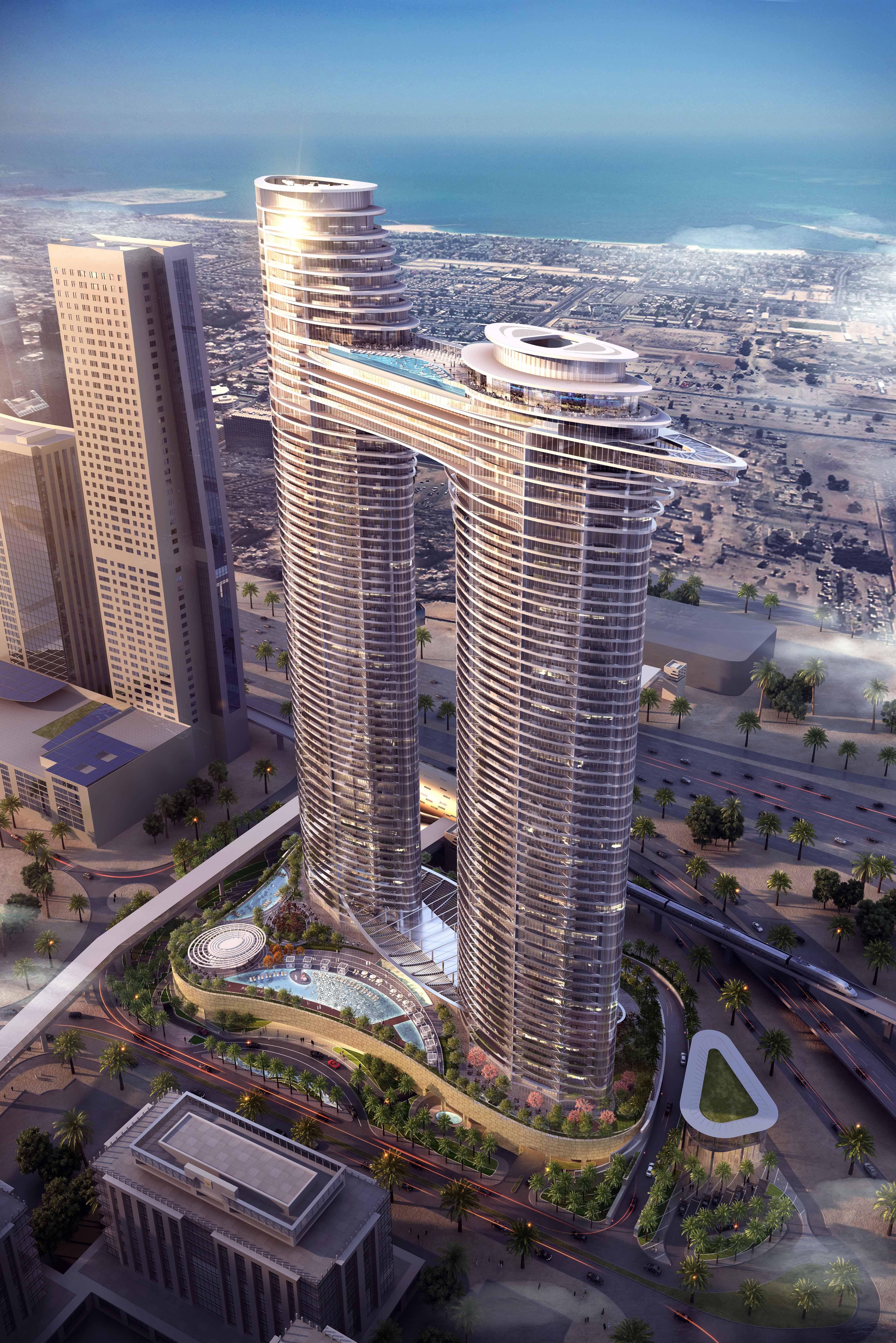 Address Sky View, Downtown Dubai Hotel Exterior foto The proposed complex