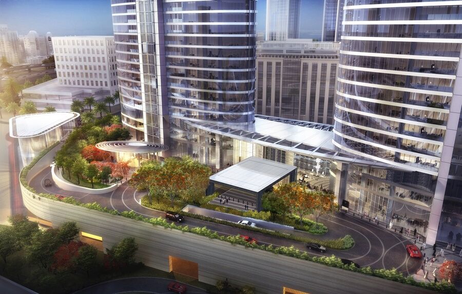 Address Sky View, Downtown Dubai Hotel Exterior foto The proposed entrance to the station